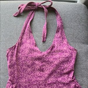 Pact Fit and Flare Halter Dress